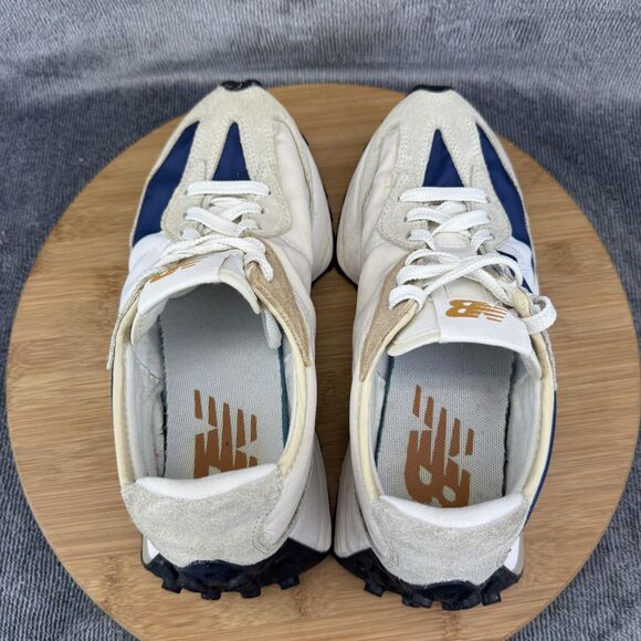 New Balance 327 Shoes Womens Size 6 Blue White Suede Nylon Retro Sneaker MS327OB - Picture 5 of 9